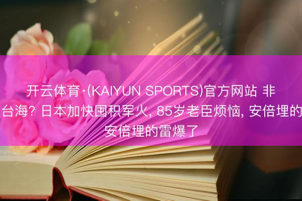 开云体育·(KAIYUN SPORTS)官方网站 非要介入台海? 日本加快囤积军火， 85岁老臣烦恼， 安倍埋的雷爆了