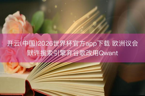 开云(中国)2026世界杯官方app下载 欧洲议会默许搜索引擎弃谷歌改用Qwant
