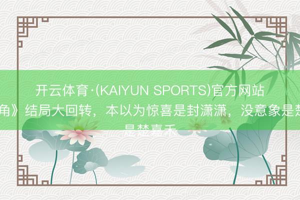 开云体育·(KAIYUN SPORTS)官方网站 《主角》结局大回转，本以为惊喜是封潇潇，没意象是楚嘉禾
